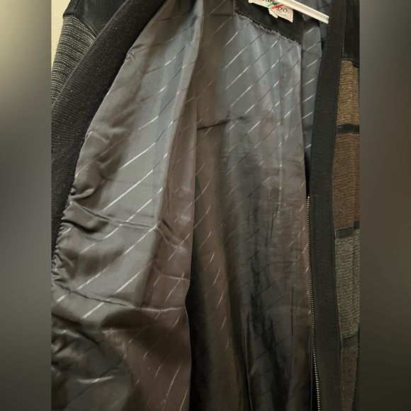 Modango Men’s Suede Jacket Cardigan Wool Blend Size Large Vintage - Picture 6 of 9